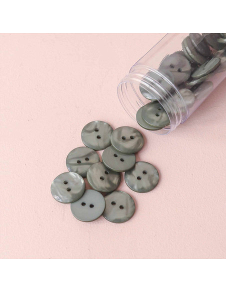 Sparkle Button 2 Holes - Verbena