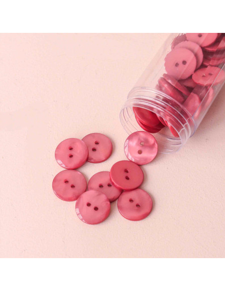 Sparkle Button 2 Holes - Old Pink