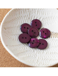 Sparkle Button 2 Holes - Purple