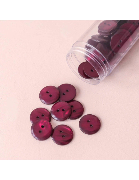 Sparkle Button 2 Holes - Purple
