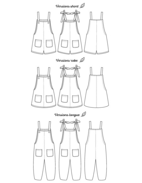 Fauvette Overalls Pattern - Marmaï Patterns