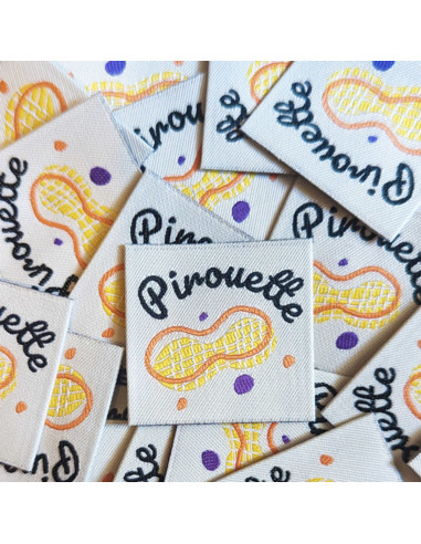 Set of 6 woven labels - Fun Mix