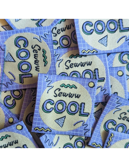 Set of 6 woven labels - Fun Mix