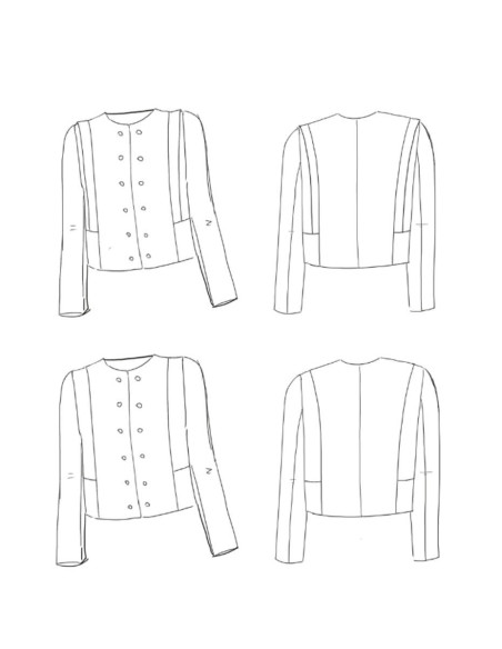 Metropolis Jacket Pattern - Maison Fauve