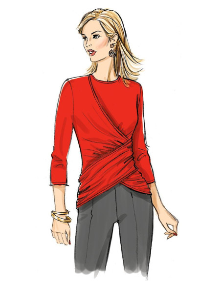 Knitted Top Pattern - Butterick 6909