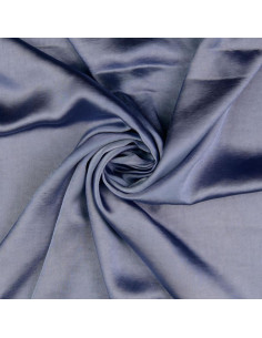 Deluxe satin fabric with a silk touch - Denim blue