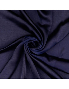 Deluxe satin fabric with a silk touch - Navy blue