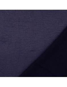 Deluxe satin fabric with a silk touch - Navy blue 2