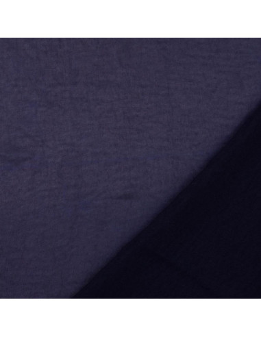 Deluxe satin fabric with a silk touch - Navy blue