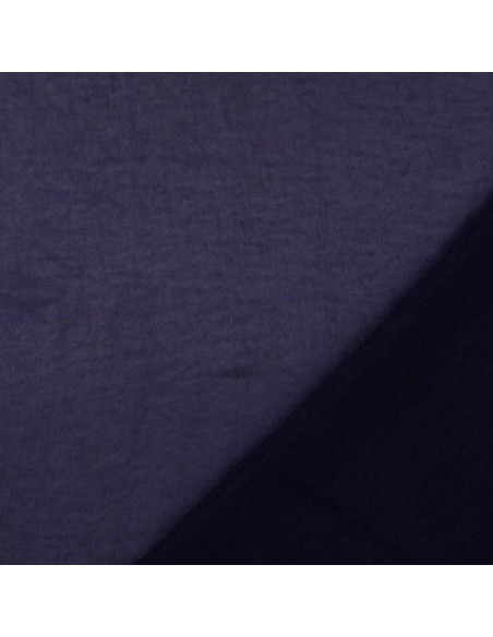 Deluxe satin fabric with a silk touch - Navy blue