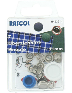 Box of 7 buttons to cover with Rascol tool - 11 mm