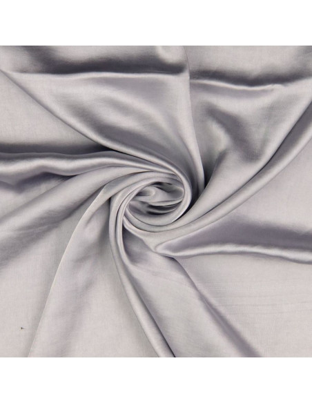 Deluxe satin fabric with a silk touch - Light gray