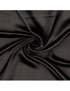 Deluxe satin fabric with silk touch - Black