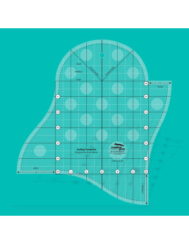 Scallop Template Creative Grids Rule for Scalloped Border