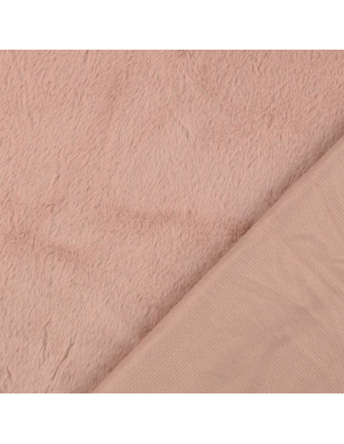 Faux fur fabric - Old pink