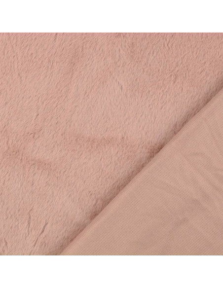 Faux fur fabric - Old pink
