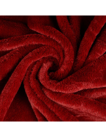 Faux fur fabric - Bordeaux