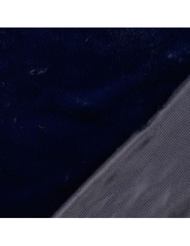 Faux fur fabric - Navy blue