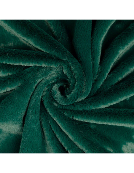 Faux fur fabric - Forest green