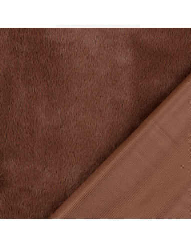 Faux fur fabric - Brown