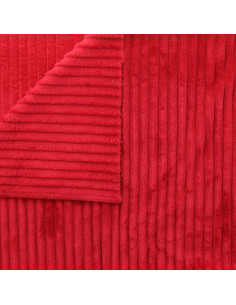 Minky fabric wide ribs - Red 2