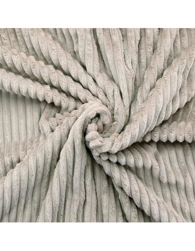 Minky fabric wide ribs - Sand