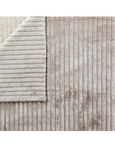 Minky fabric wide ribs - Sand 2