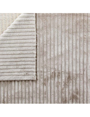 Minky fabric wide ribs - Sand