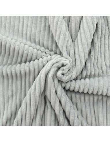 Minky fabric wide ribs - Gray