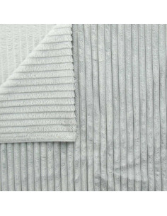 Minky fabric wide ribs - Gray 2