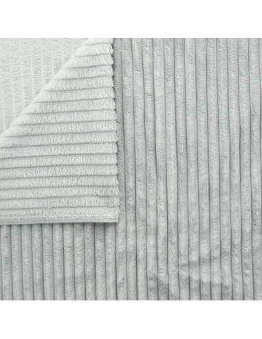Minky fabric wide ribs - Gray