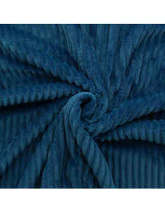 Minky fabric wide ribs - Petrol blue