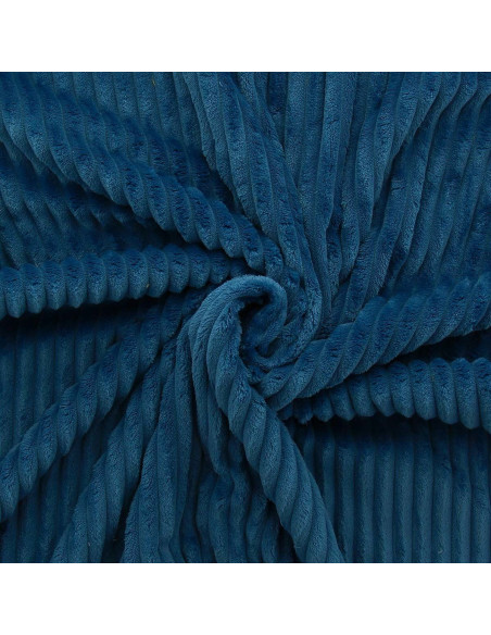 Minky fabric wide ribs - Petrol blue