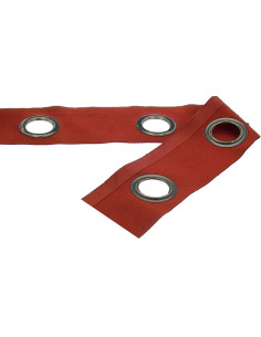 Gunmetal eyelet band - Terracotta