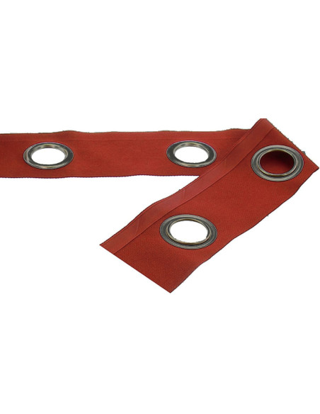 Gunmetal eyelet band - Terracotta