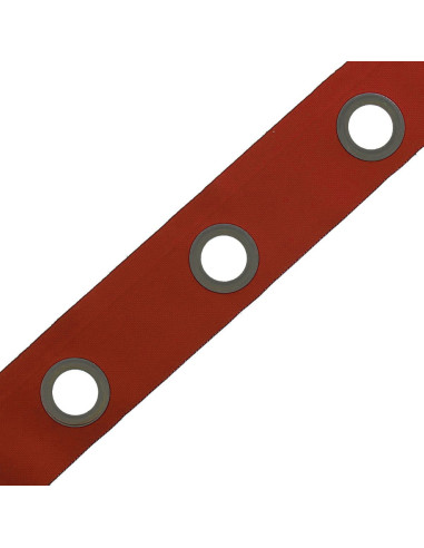 Gunmetal eyelet band - Terracotta