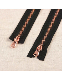 Metal closure separable mouth-to-mouth - Rose gold