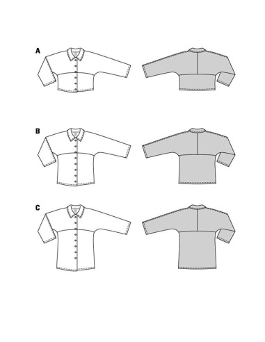Blouse pattern - Burda 5887