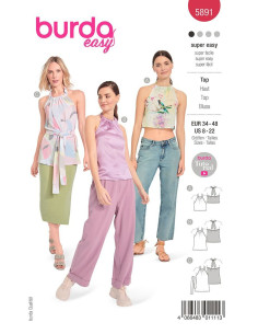 High top pattern - Burda 5891