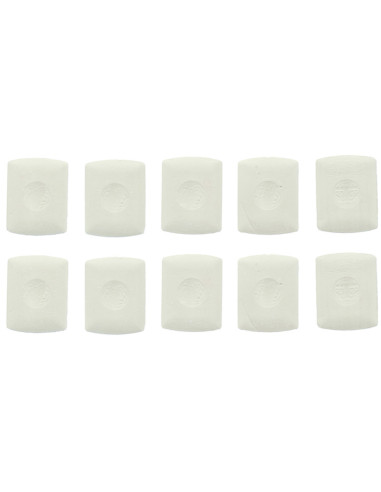 Box of 10 white tailor's chalks