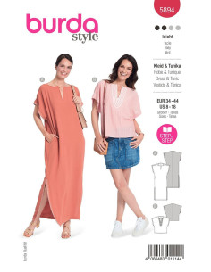 Dress and Tunic Pattern - Burda 5894