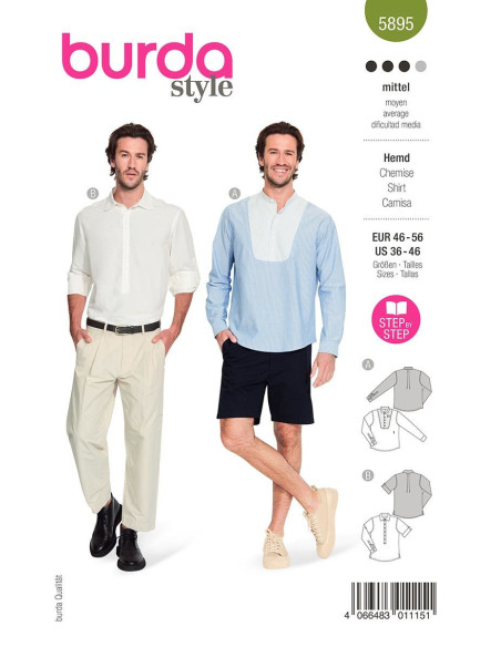 Shirt Pattern - Burda 5895