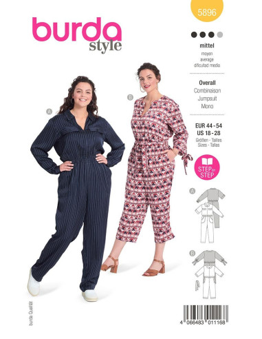 Jumpsuit pattern - Burda 5896