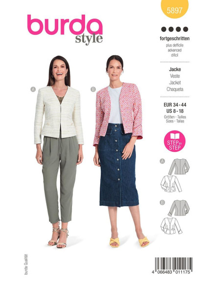 Jacket pattern - Burda 5897