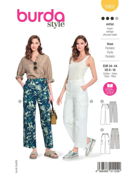 Pants pattern - Burda 5902