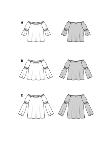 Blouse pattern - Burda 5904