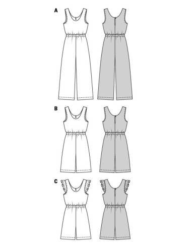 Pattern for jumpsuit - Burda 5905