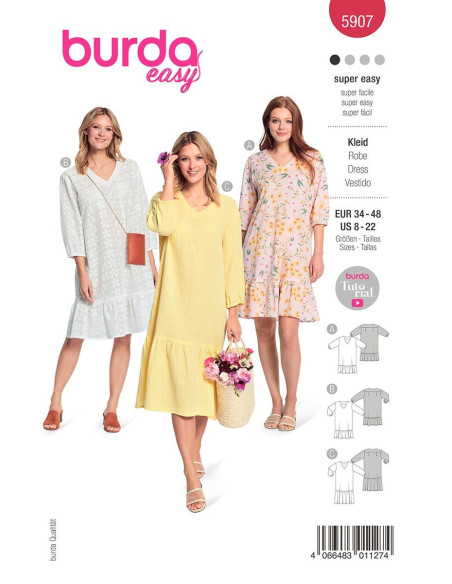 Dress pattern - Burda 5907