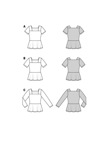 Blouse pattern - Burda 5908