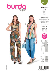 Pattern for jumpsuit and blouse - Burda 5914
